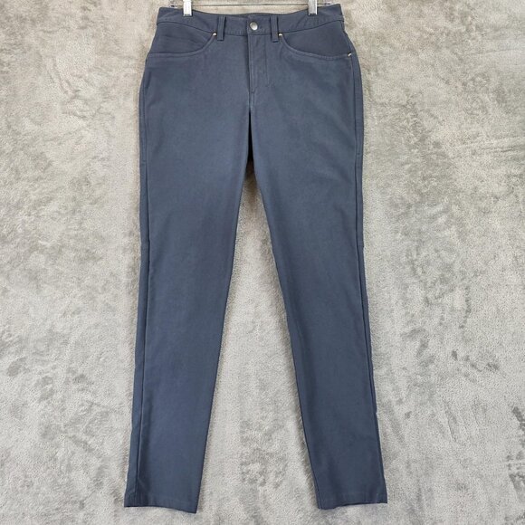 Lululemon Pants Mens 30 Gray 5-Pocket Slim Tapered Stretch Hidden Zip Pocket